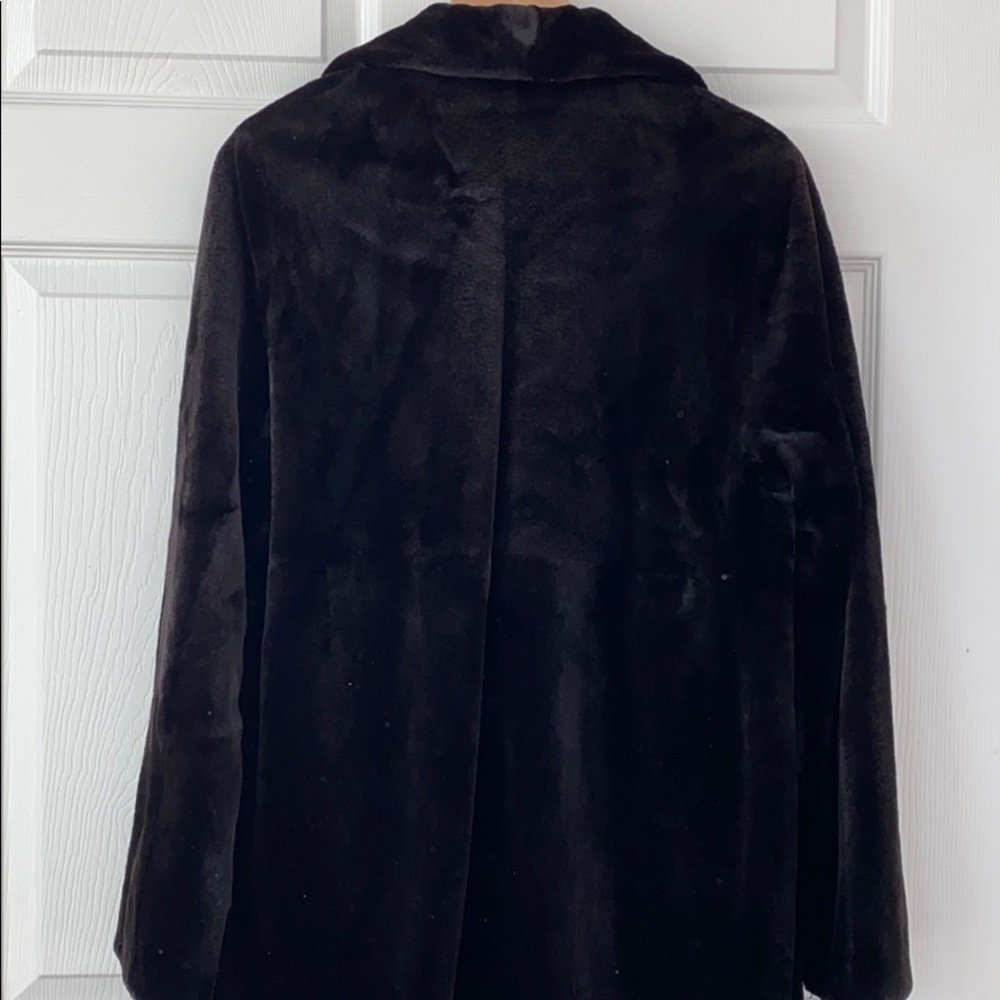 Neiman Marcus Faux Fur Reversible Coat - Picture 6 of 16